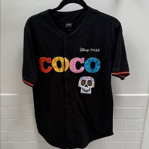 Disney Pixar Coco Logo Baseball Jersey Size Small